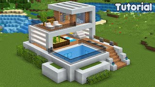 Minecraft Tutorial: How to Build a Modern Underground House – Easy #20