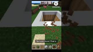 Minecraft underground house#shorts