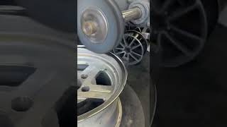 OG west coast wheel polishing #detailing #polishing #polisher #metalpolishing #metalfinishing ￼