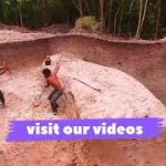 making a beautiful underground house with pool and slide