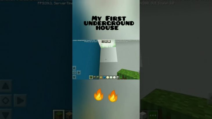 my first underground house in minecraft ??..#shorts #trending #bbs #minecraft