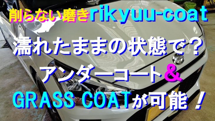 №177 洗車後の濡れたままの状態で磨きとアンダーコートが出来、手を触れない散布施工によりガラスコーティングを施工します（事業用）