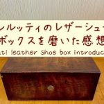 【革磨きの基礎編解説】ベルルッティのシューズボックスを磨いた感想　【Basics of leather polishing】Berluti leather shoe boxintroduction.