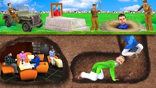 भूमिगत चोर गुप्त घर  हिन्दी कहानियाँ Build Underground Secret Thief House Hindi Kahaniya Comedy