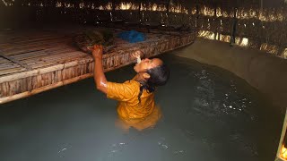 Building a Complete Survival Shelter Secret Underground Swimming Pool and House