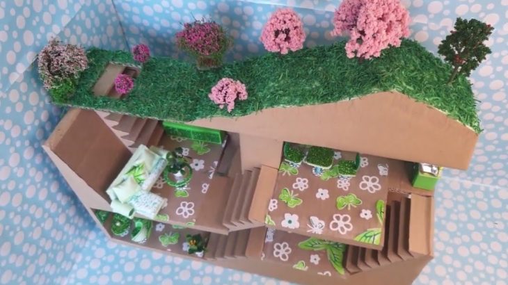 DIY Tutorial ? Cardboard underground house – comfortable, luxury and complex