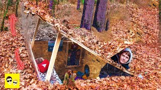 HOUSE UNDERGROUND – DIY Dugout TRANSFORMER – Build Underground