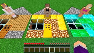 I found UNDERGROUND HOUSE with GIRLS in Minecraft ? What’s INSIDE the CURSED HOUSES?