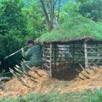 Solo Bushcraft Full Video 60 Days Making Underground House Alone Surviving In The Wild