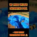 We Made Unique Swimming Pool – From Secret Underground House#shorts#short#shortsfeeds
