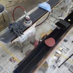 ランニングボードカバー磨きですが病気の話が長くて・・・(´・ω・｀)