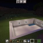 Primitive building a modern underground temple with baptism pool