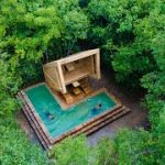 We Built The Most Beautiful Swimming Pool Around Bamboo Villa by Ancient Skills, JungleSurvivalSkill