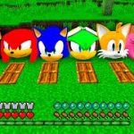 Which UNDERGROUND HOUSE INSIDE SECRET DOOR IS BETTER in Minecraft ? SONIC AMY ROSE KNUCKLES JET