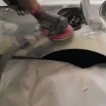 sander ? / وش حلاقة لتانك البنزين بماكينة الصنفرة??/#shorts