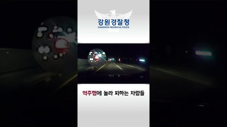 음주운전 후 도주하는 차량!!